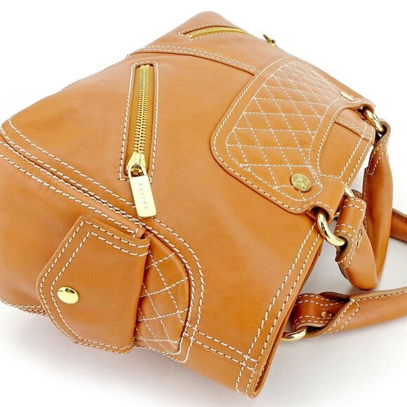 CELINE Handbag Light brown gold Women Authentic secondhand